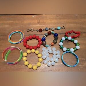 Lot of bracelets various fun colors